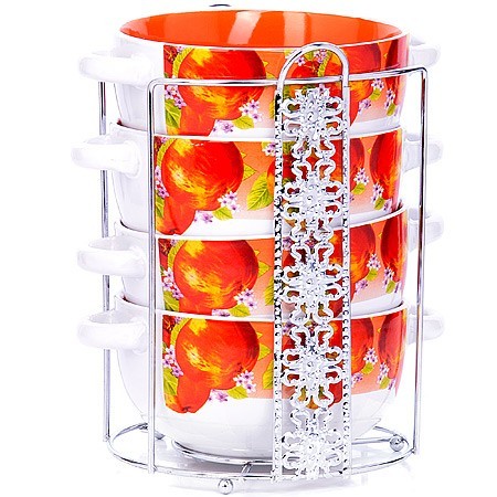 Набор супниц 5пр 540мл на подставке LR (27583)