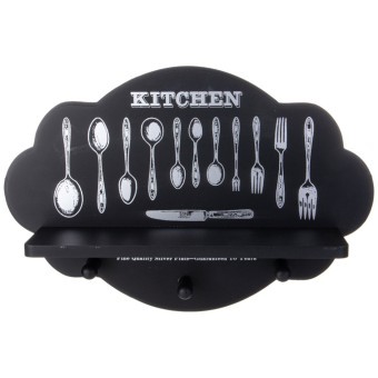 Вешалка для кухни с крючками 39,5*27*10 см Lefard (129-505)