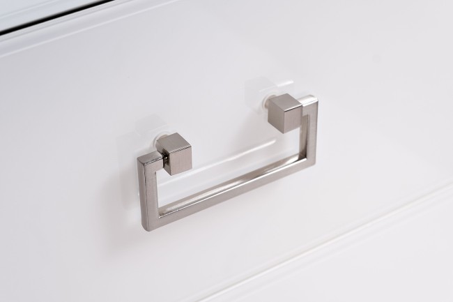 Тумба 2 ящика белая/хром 55*40*58см (TT-00009166) Тумба 2 ящика белая/хром 55*40*58см (TT-00009166)