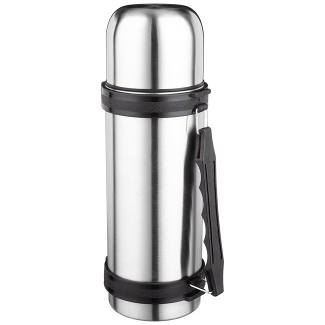 Термос agness универсальный 1000 мл крышка-чашка, винтовая пробка, узкое горло, колба нжс Agness (910-047)