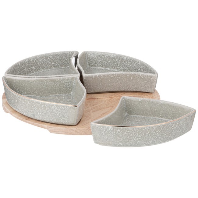 Менажница 4 секции на дерев. подставке lefard "grain" 26,7 см мятная Lefard (42-526) Менажница 4 секции на дерев. подставке lefard "grain" 26,7 см мятная Lefard (42-526)