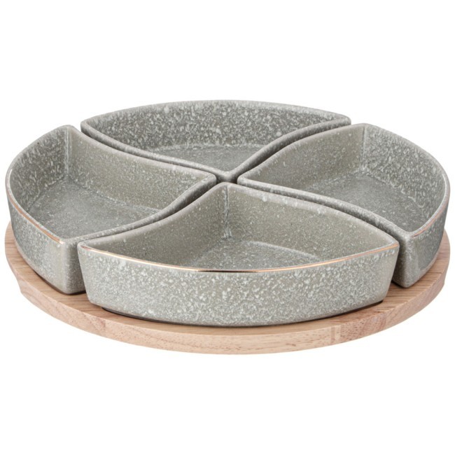 Менажница 4 секции на дерев. подставке lefard "grain" 26,7 см мятная Lefard (42-526) Менажница 4 секции на дерев. подставке lefard "grain" 26,7 см мятная Lefard (42-526)