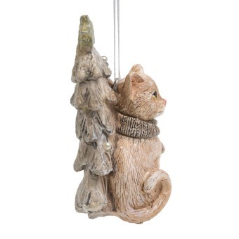 Елочное украшение "котик" 6х4х8 см Lefard (162-1300)