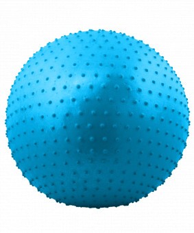 Мяч гимнастический массажный GB-301 75 см, антивзрыв, синий (78575)
