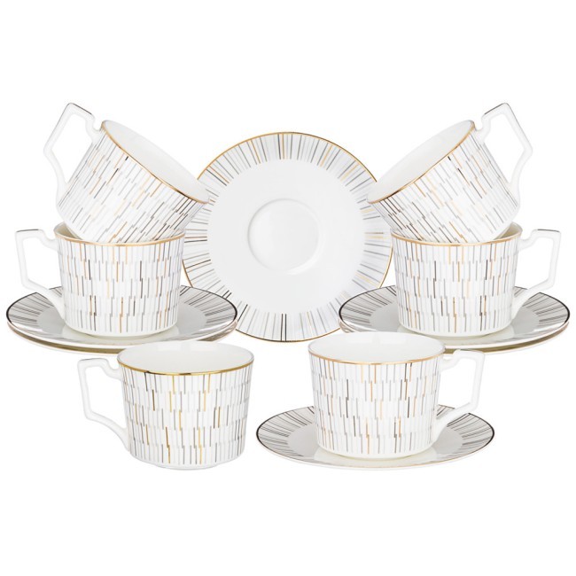 Чайный набор lefard "aurora" на 6 пер. 12 пр. 250 мл Lefard (440-263)