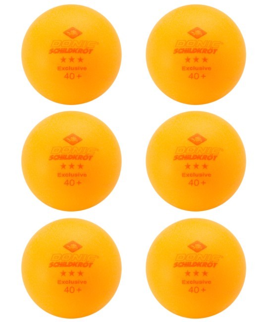 Мяч для настольного тенниса Donic 3* Exclusive, оранжевый, 6 шт. (2111837) Мяч для настольного тенниса Donic 3* Exclusive, оранжевый, 6 шт. (2111837)