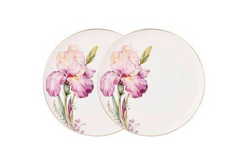 Набор тарелок закусочных lefard "irises" 2 шт. 20,5 см Lefard (590-352)
