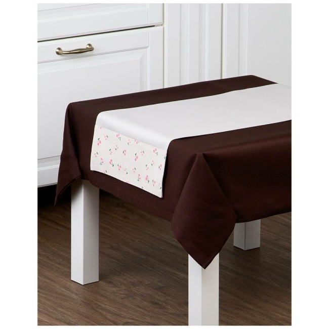 Дорожка "мини. ягодки",70х30см,100%хлопок, беж, Lefard (850-603-77)