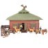 Набор фигурок животных серии "На ферме": Ферма игрушка, слон, львица, олени, филин, фермеры, инвентарь - 21 предмет (ММ205-074)