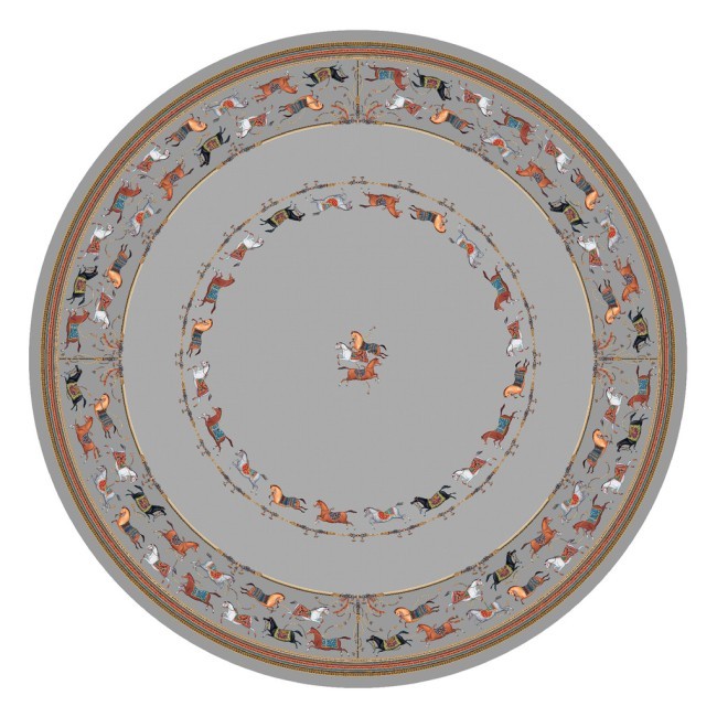 Скатерть круглая  "passage" ,d220см, 100% хлопок,твил c пропиткой, серый Lefard (850-761-26)