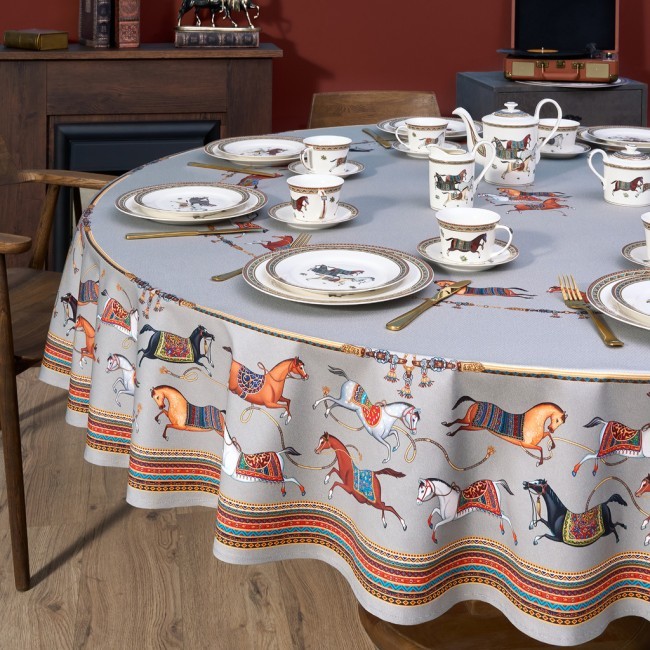 Скатерть круглая "passage" ,d220см, 100% хлопок,твил c пропиткой, серый Lefard (850-761-26) Скатерть круглая "passage" ,d220см, 100% хлопок,твил c пропиткой, серый Lefard (850-761-26)