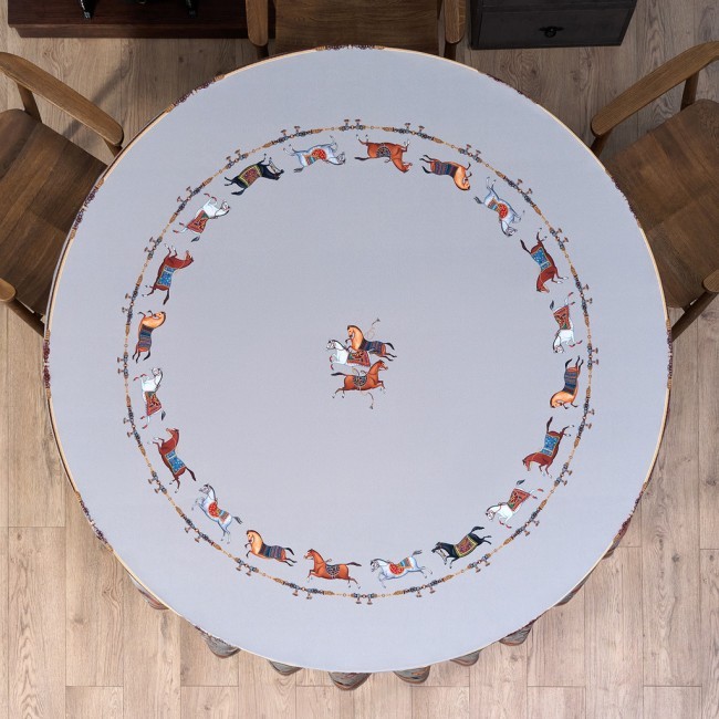 Скатерть круглая "passage" ,d220см, 100% хлопок,твил c пропиткой, серый Lefard (850-761-26) Скатерть круглая "passage" ,d220см, 100% хлопок,твил c пропиткой, серый Lefard (850-761-26)