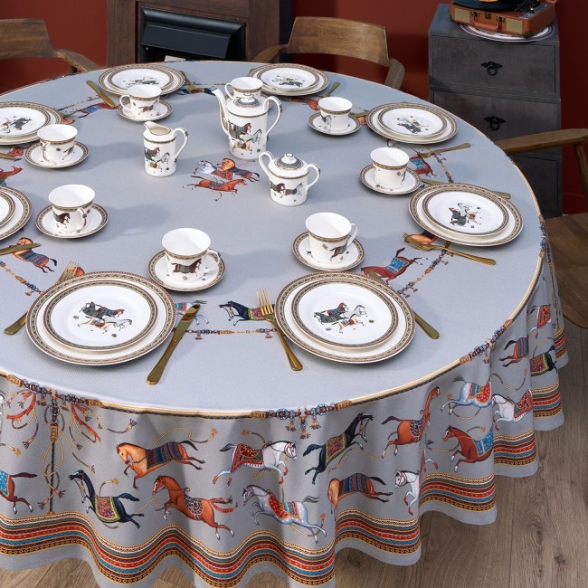 Скатерть круглая "passage" ,d220см, 100% хлопок,твил c пропиткой, серый Lefard (850-761-26) Скатерть круглая "passage" ,d220см, 100% хлопок,твил c пропиткой, серый Lefard (850-761-26)