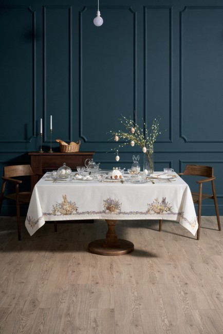 Скатерть "лавандовая весна" 160х220см, 100% хлопок, твил с пропиткой Lefard (850-768-21)