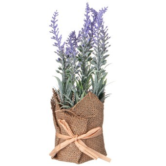 Изделие декоративное в льняном горшке "лаванда" Lefard (268-119)