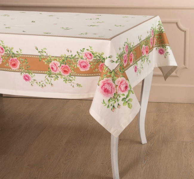 Скатерть "гарден" 140*180 см., песочная, 100% хлопок, твил SANTALINO (850-701-22)