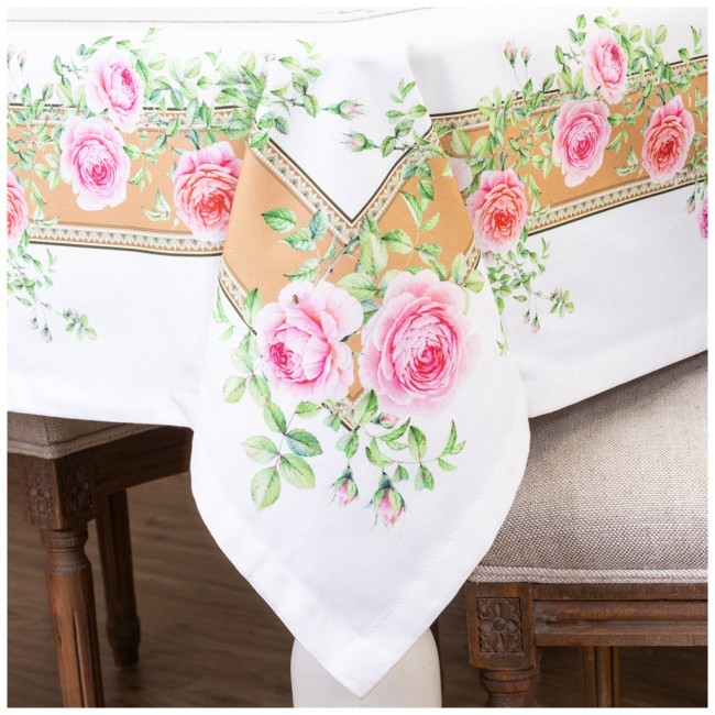 Скатерть "гарден" 140*180 см., песочная, 100% хлопок, твил SANTALINO (850-701-22)