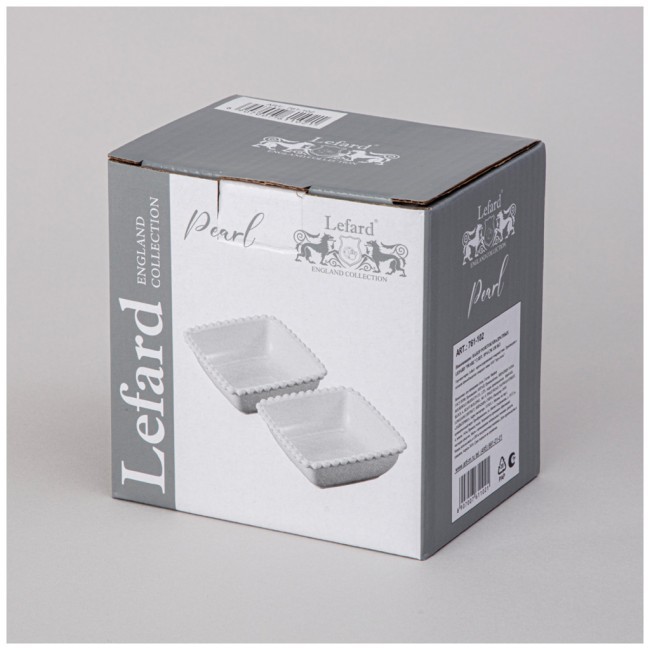Набор салатников квадратных lefard "pearl" 2 шт. 10*4 см 120 мл Lefard (761-102) Набор салатников квадратных lefard "pearl" 2 шт. 10*4 см 120 мл Lefard (761-102)