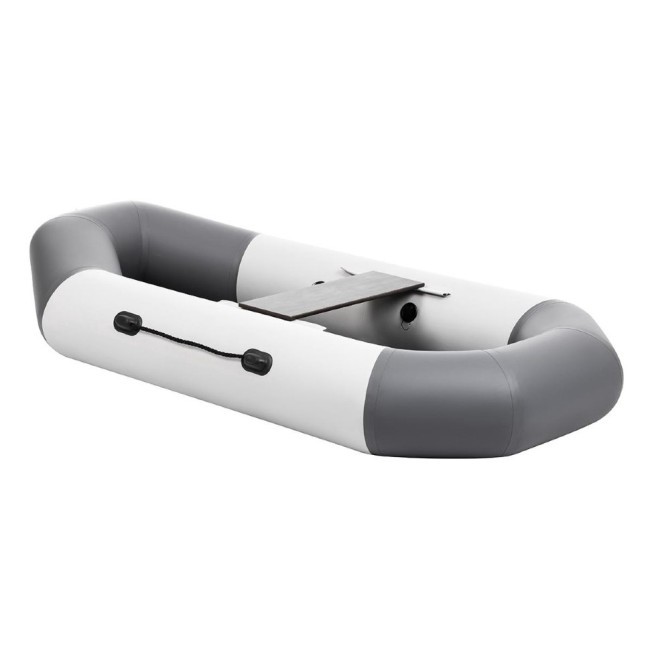 Лодка ПВХ Тонар Бриз 190 с гребками (бело-серая) (72605)