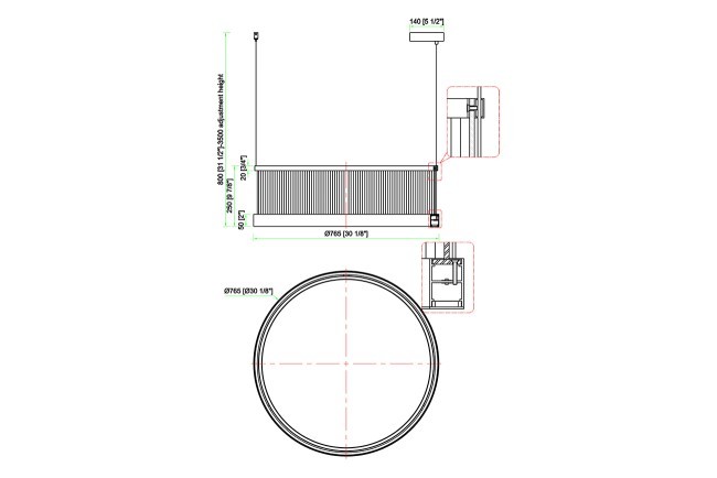 Люстра подвесная шампань/акрил d76*h25см (TT-00013040)