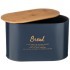 Набор agness "navy style" 2 в 1 хлебница 10 л 34*18*20 см, банка для сыпучих 1,1 л 11*14 см 3 шт Agness (790-197)