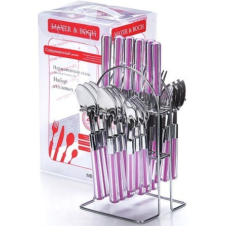 Набор столовых приборов 25пр СИРЕНЕВЫЙ МВ (22489-3)