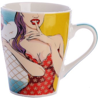 Кружка 340 мл Beauty Woman (мин.4шт)LR (31229) Кружка 340 мл Beauty Woman (мин.4шт)LR (31229)