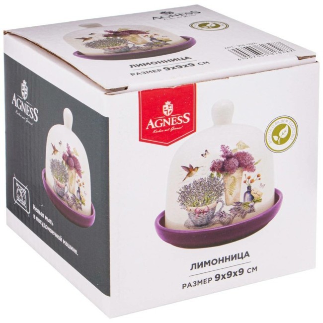 Лимонница agness "лавандовая весна" 9*9 см Agness (358-1828)