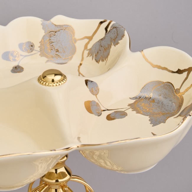 Фруктовница на ножке 25,5*25,5*19 см Lefard (46-1391)