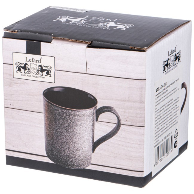 Кружка lefard "graphite" 300 мл 11,5*8*9,5 см темно-серая Lefard (474-233) Кружка lefard "graphite" 300 мл 11,5*8*9,5 см темно-серая Lefard (474-233)