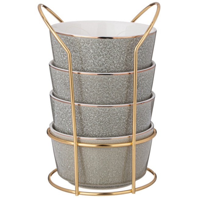 Набор салатников на металл. подставке lefard "grain" 4 шт. 350 мл 11,5*6,5 см мятный Lefard (42-527) Набор салатников на металл. подставке lefard "grain" 4 шт. 350 мл 11,5*6,5 см мятный Lefard (42-527)