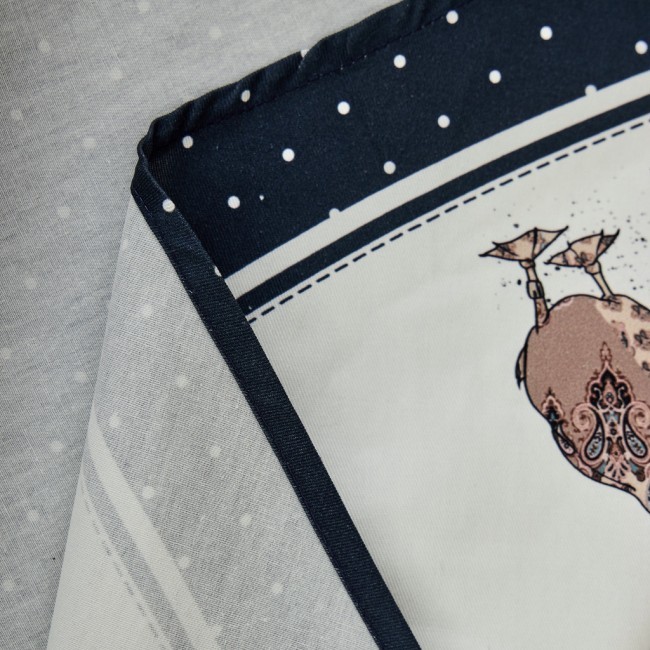 Скатерть круглая "family farm" 190см ,синий, 100% хлопок, твил, с пропиткой Lefard (850-742-22) Скатерть круглая "family farm" 190см ,синий, 100% хлопок, твил, с пропиткой Lefard (850-742-22)