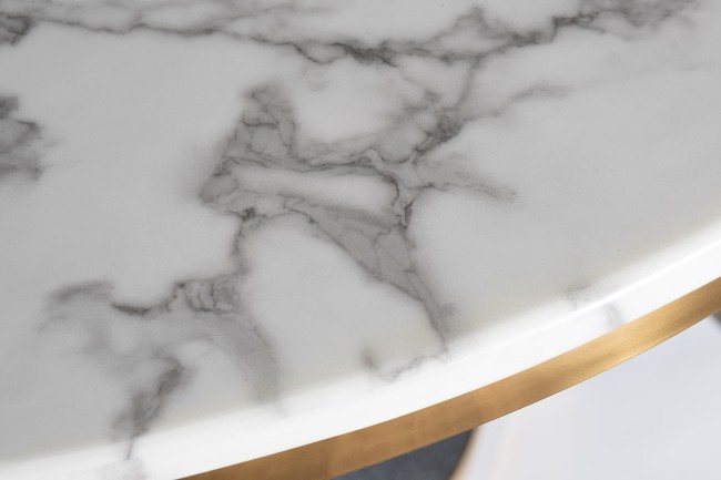 Стол обеденный иск.мрам Bianca Luna/черн.мет d120*75 (TT-00005997) Стол обеденный иск.мрам Bianca Luna/черн.мет d120*75 (TT-00005997)