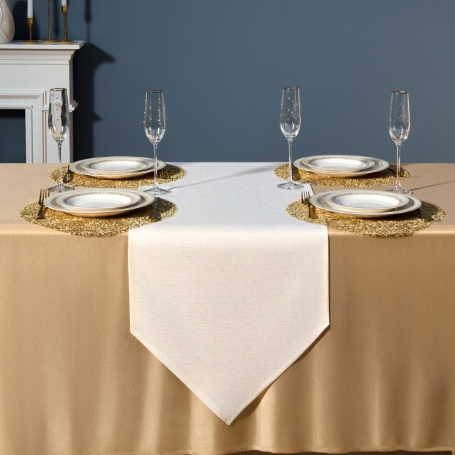 Дорожка на стол 45х220 cm  "феерия. золото", цвет: бежевый, tm lefard, полиэстер 100% Lefard (986-003-31)
