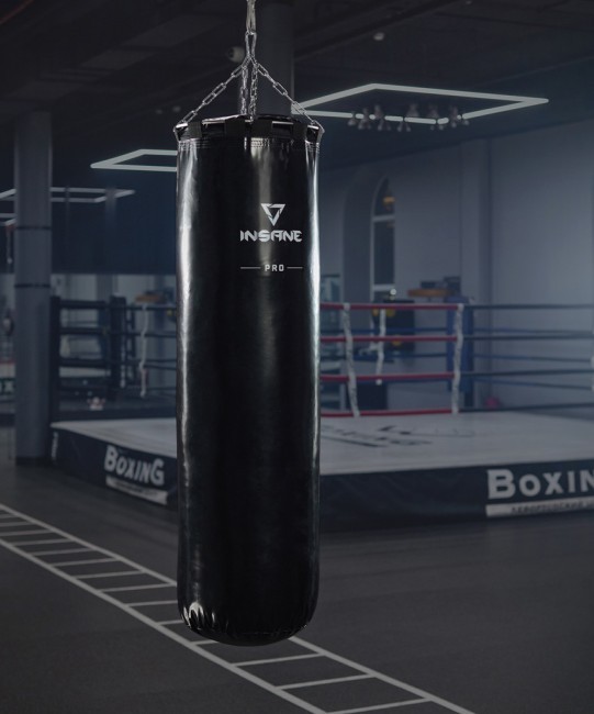 Мешок боксерский INSANE PRO PUNCH, 170 см, 70 кг, тент, черный (2120403) Мешок боксерский INSANE PRO PUNCH, 170 см, 70 кг, тент, черный (2120403)