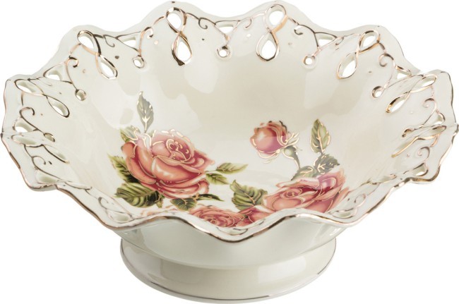 Фруктовница "корейская роза" диаметр=24 см высота=9 см Lefard (126-477) Фруктовница "корейская роза" диаметр=24 см высота=9 см Lefard (126-477)