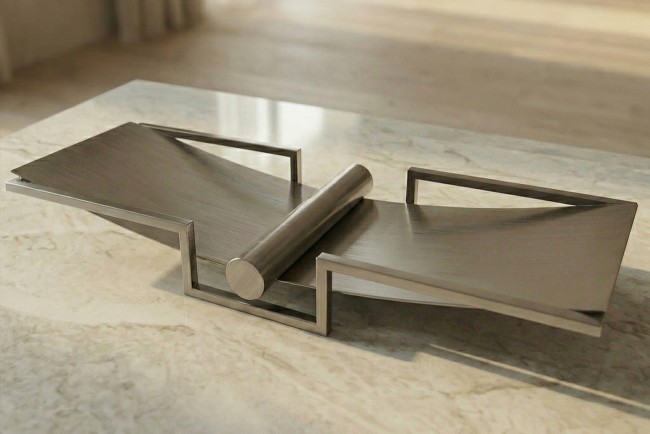 Декоративная ваза, цвет матовый никель 61,5*18,6*8,3см (TT-00015517)