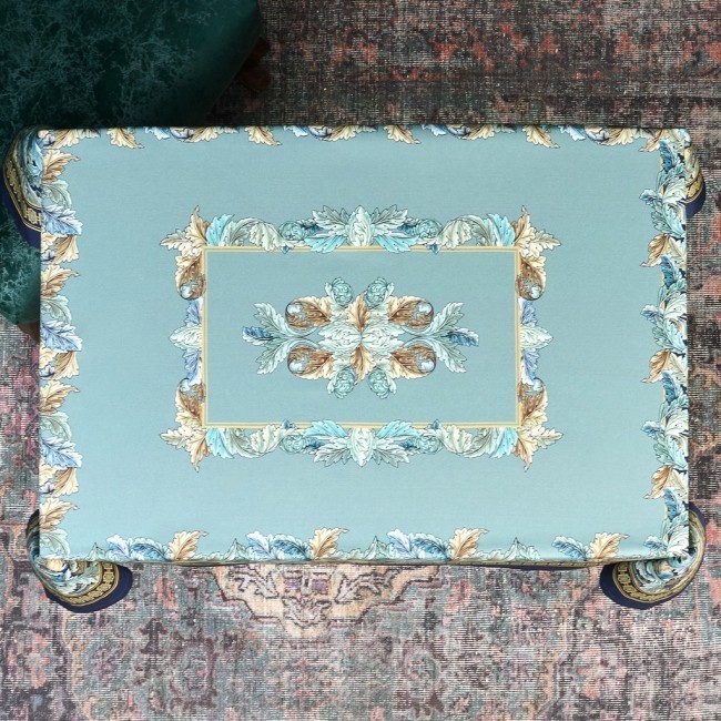 Скатерть "листья морриса" gold stripe 110х140см , 100% хлопок, твил, пропитка Lefard (850-752-20)