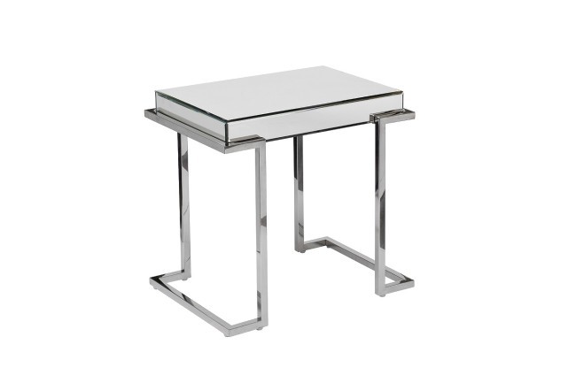 Стол журнальный зеркальный, нерж.сталь хром 57*41*55см (TT-00008389) Стол журнальный зеркальный, нерж.сталь хром 57*41*55см (TT-00008389)