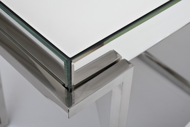 Стол журнальный зеркальный, нерж.сталь хром 57*41*55см (TT-00008389) Стол журнальный зеркальный, нерж.сталь хром 57*41*55см (TT-00008389)