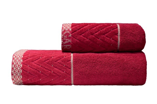 Полотенце Орсетто бордовое 70*140 (TT-00012103)