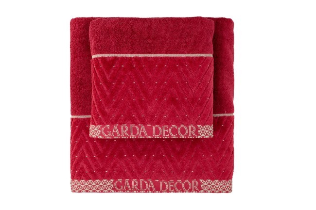 Полотенце Орсетто бордовое 70*140 (TT-00012103)