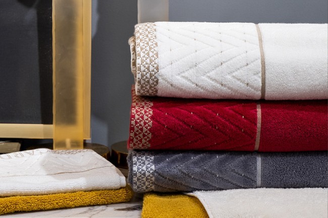 Полотенце Орсетто бордовое 70*140 (TT-00012103)