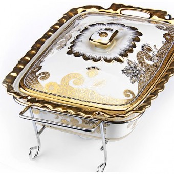 Мармит керамика 2,1л 3пр со свечкой LR (26540)