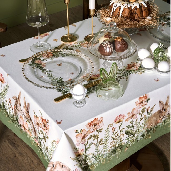 Скатерть "sense" 110х145см ,зеленый, твил100% хлопок с пропиткой Lefard (850-753-20)