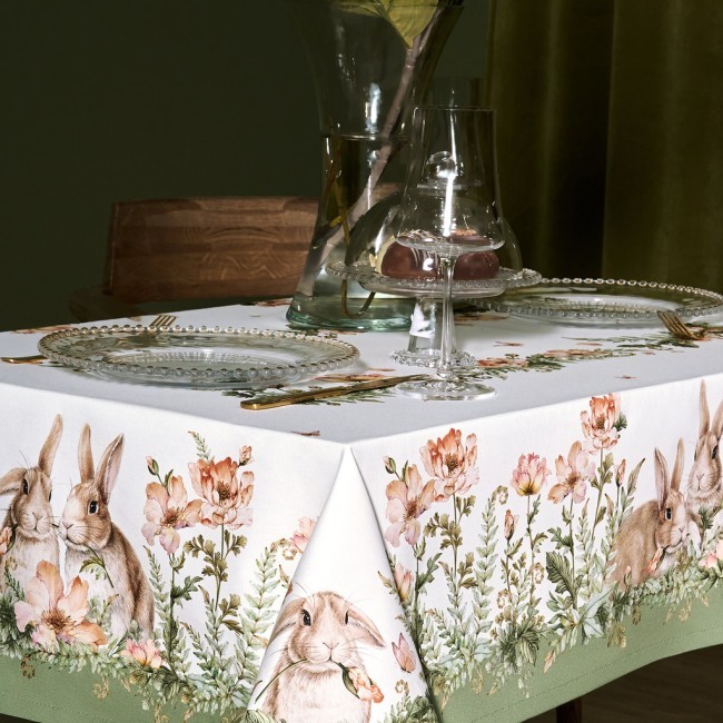 Скатерть "sense" 110х145см ,зеленый, твил100% хлопок с пропиткой Lefard (850-753-20)