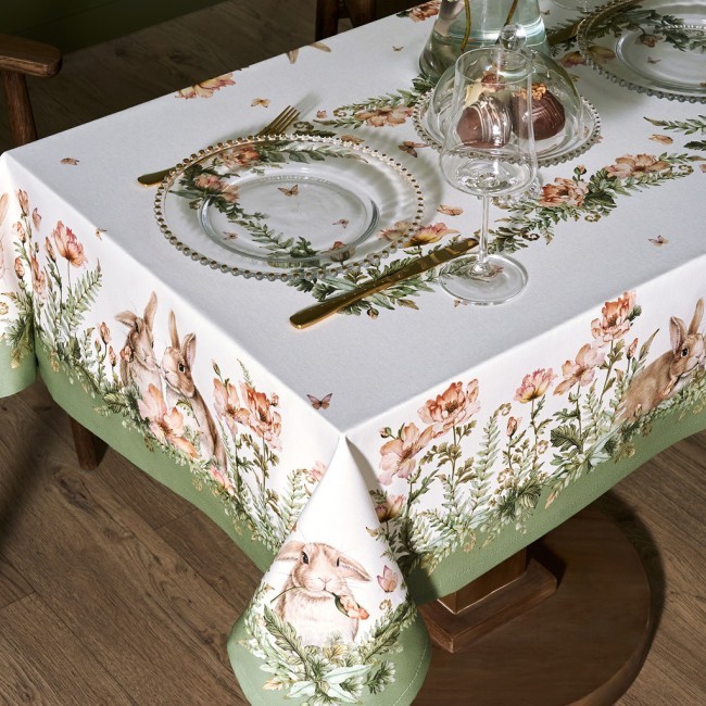 Скатерть "sense" 110х145см ,зеленый, твил100% хлопок с пропиткой Lefard (850-753-20)