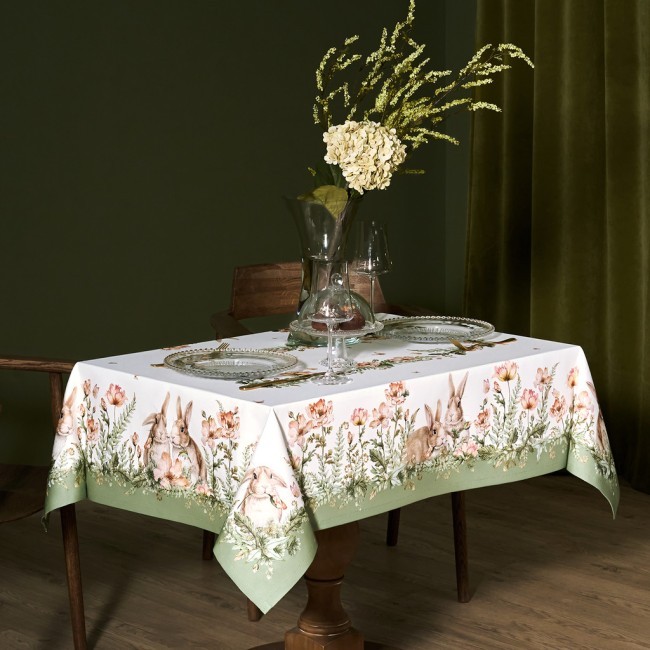 Скатерть "sense" 110х145см ,зеленый, твил100% хлопок с пропиткой Lefard (850-753-20)