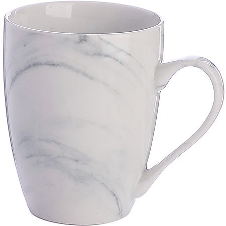 Кружка 340 мл Белый мрамор (мин. 4шт)LR (31236) Кружка 340 мл Белый мрамор (мин. 4шт)LR (31236)