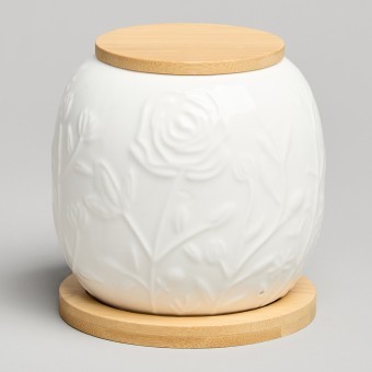 Банка lefard "meadow" с дер.крышкой на дер.подставке 10*11,5 см 600 мл Lefard (587-212)